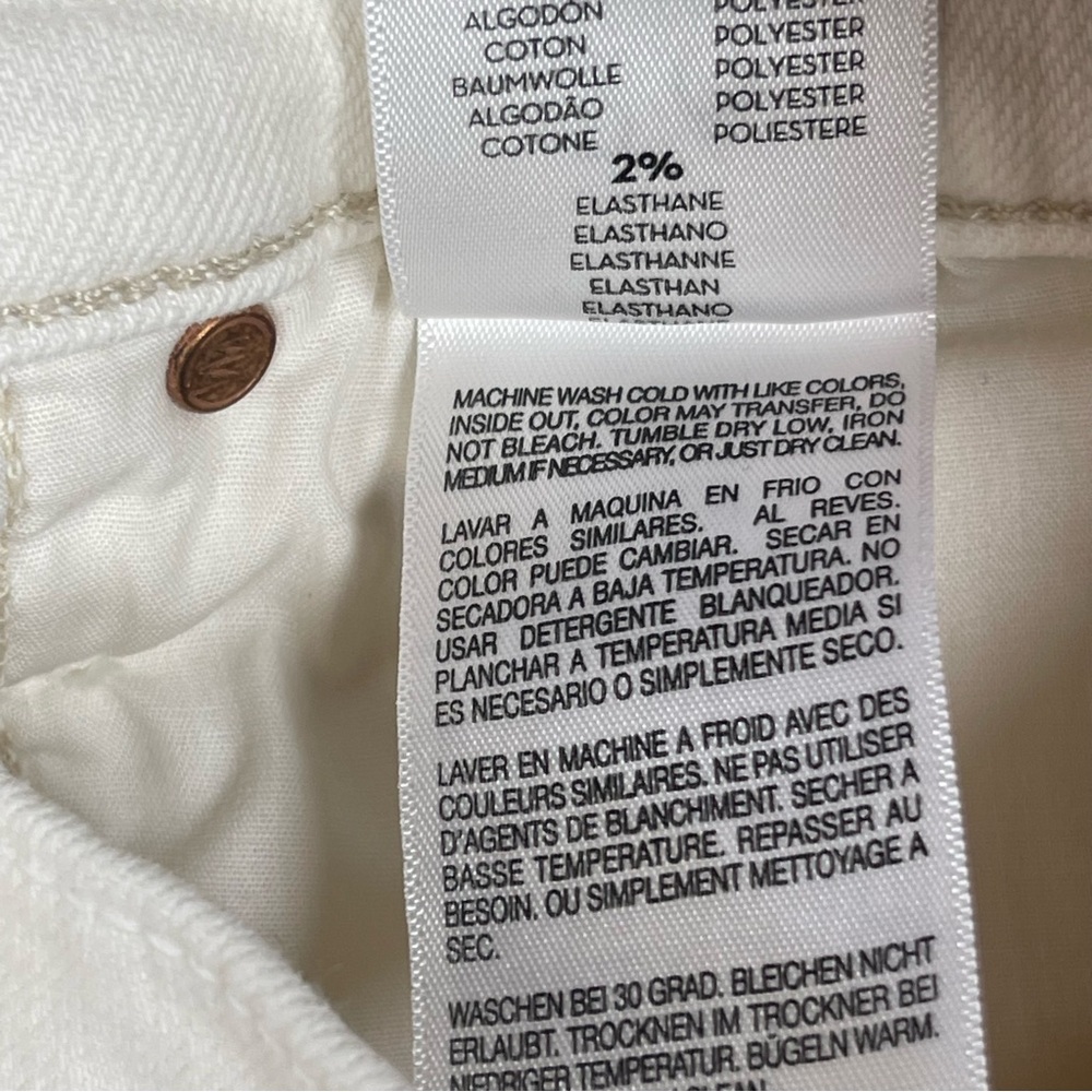 MOTHER White Ankle Crop Jeans - Picture 12 of 12
